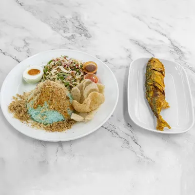 Nasi Kerabu Ikan Kembung - Restoran The Scene Menu
