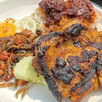 Nasi Lemak Ayam Bakar - Nasi Kerabu By Ciksue Menu