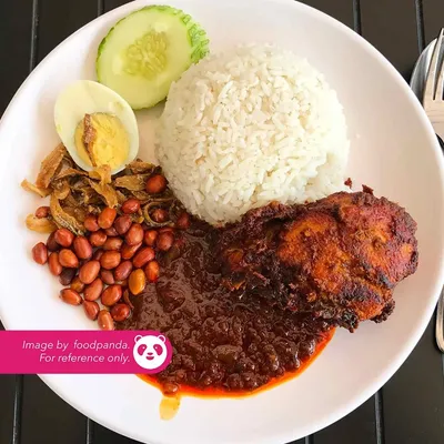 Nasi Lemak Ayam Tandoori + Telur - Restoran E&Y Sahul (Taman Maju Jaya) Menu
