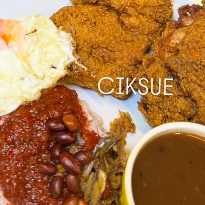 Nasi Lemak Chicken Chop - Nasi Kerabu By Ciksue Menu