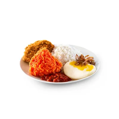 Nasi Lemak McD + 2pcs Ayam Goreng McD Mixed - McDonald's Menu