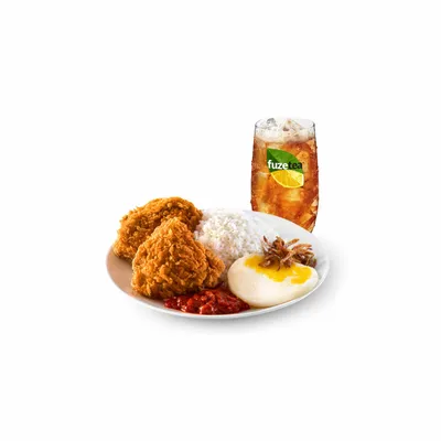 Nasi Lemak McD + 2pcs Ayam Goreng McD Regular - McDonald's Menu