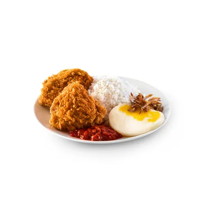 Nasi Lemak McD + 2pcs Ayam Goreng McD Regular - McDonald's Menu