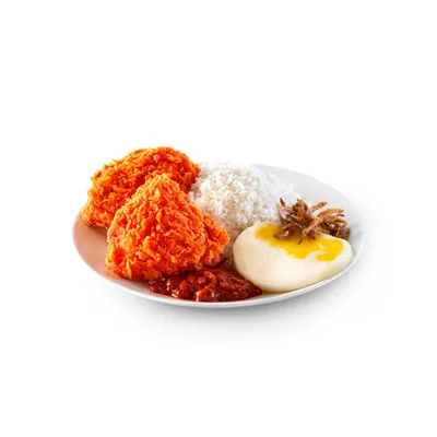 Nasi Lemak McD + 2pcs Ayam Goreng McD Spicy - McDonald's Menu