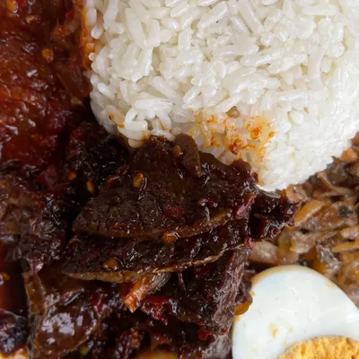 Nasi Lemak Paru Sambal Kicap 😍 - Nasi Kerabu By Ciksue Menu