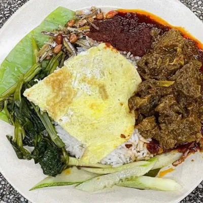 Nasi Lemak Rendang Daging  - Nasi Lemak Ujong Pasir @ Restoran Ming Huat Menu