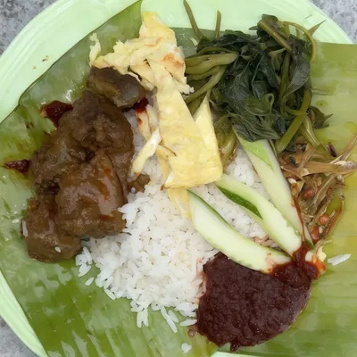 Nasi Lemak Rendang Hati Lembu - Nasi Lemak Ujong Pasir @ Restoran Ming Huat Menu