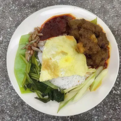 Nasi Lemak Rendang Kambing  - Nasi Lemak Ujong Pasir @ Restoran Ming Huat Menu