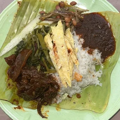 Nasi Lemak Sambal Sotong Rendam - Nasi Lemak Ujong Pasir @ Restoran Ming Huat Menu