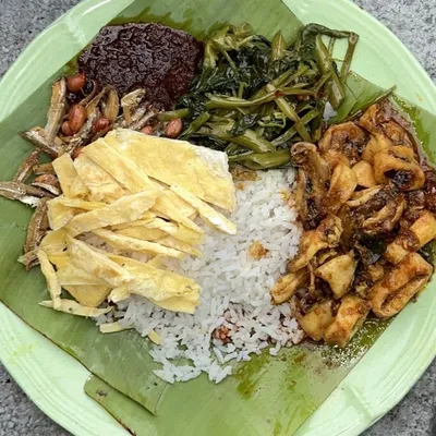 Nasi Lemak Sotong Masak Rempah Kari  - Nasi Lemak Ujong Pasir @ Restoran Ming Huat Menu
