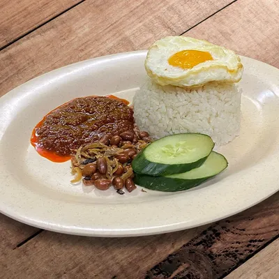 Nasi Lemak Telur - Nasi Ayam Ayu Banda Kaba Menu