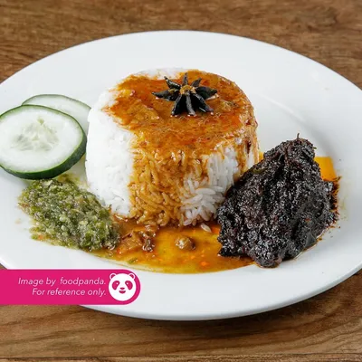 Nasi Putih Ayam Kicap - H Deens Corner Menu