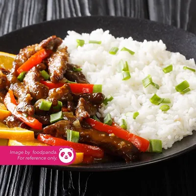 Nasi Putih Daging Black Pepper - H Deens Corner Menu