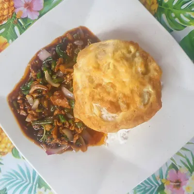 Nasi Putih + Pakapau Daging - Eddy & Pak Mod Tomyam Seafood Menu