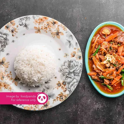 Nasi Putih Paprik - Sajian G Jee Menu