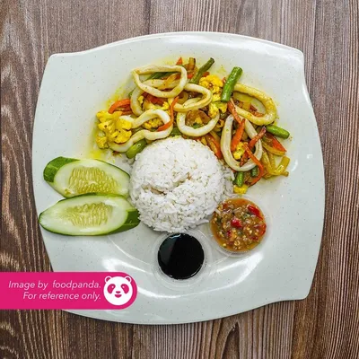 Nasi Putih Sotong Kunyit - H Deens Corner Menu