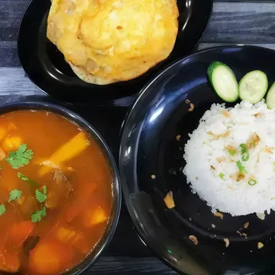 Nasi Putih + Sup Daging - Firas Ultimate Corner @ The Shore Menu