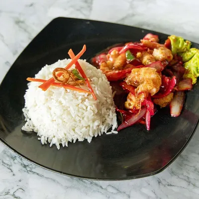 Nasi Putih Udang Merah - H Deens Corner Menu