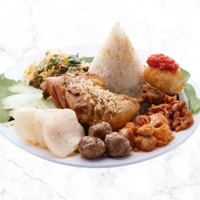 Nasi Uduk Ayam Penyet Lengkap - Indo Taste Restaurant Menu