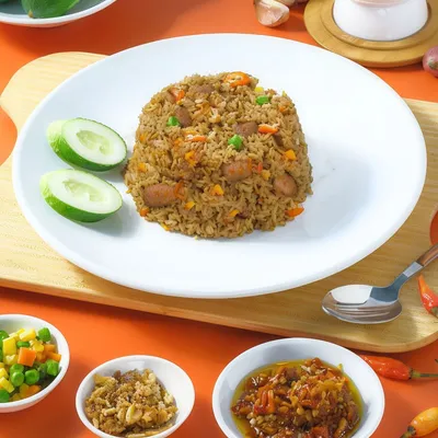 Paket Nasi Goreng Ayam Berapi T - Delivery - I Am Geprek Bensu Menu
