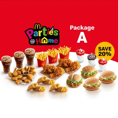 Parties@Home A Ayam Goreng Regular (5pax) - McDonald's Menu