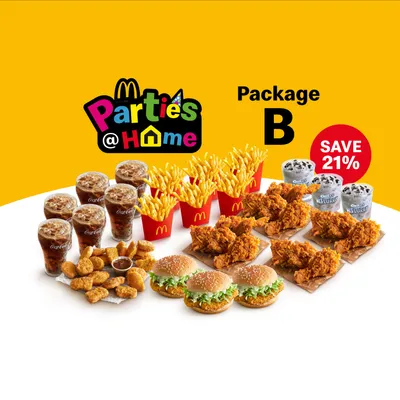 Parties@Home B Ayam Goreng Regular (6pax) - McDonald's Menu