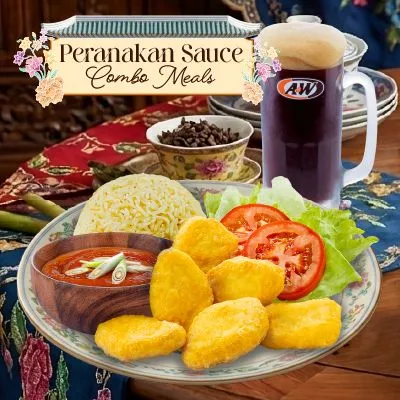 Peranakan Nuggets &  Rice Combo - A&W Menu