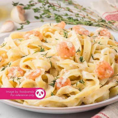 PT09. Macaroni Prawn Cheese - Village Grill Menu