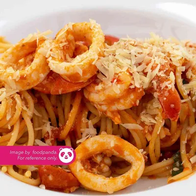 PT13 Samyang Carbonara Seafood - Village Grill Menu