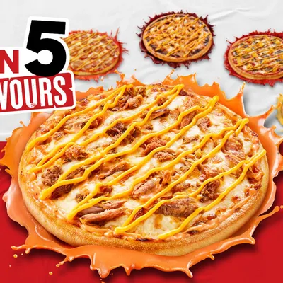 Regular Fun 5 Flavours Pizza (Buy 1 Free 1) - Pizza Hut Menu