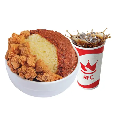 Rendang Bowl Combo - Royal Fried Chicken Menu