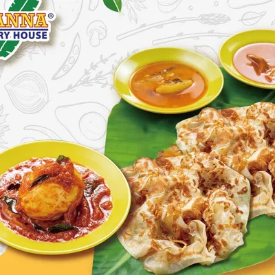 Roti Canai 2 Pcs + Telur Sambal - Kanna Curry House Menu