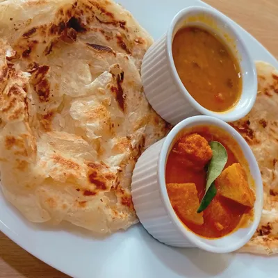 Roti Canai (2) + Vege Chicken Masala - Saiva Kitchens Menu