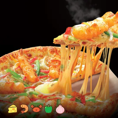 San Diego Golden Tempura Pizza🍤😍 - US Pizza Penang Menu
