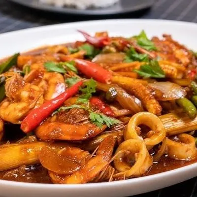 SEAFOOD CAMPUR MASAK PEDAS - Al Fariz Maju Menu