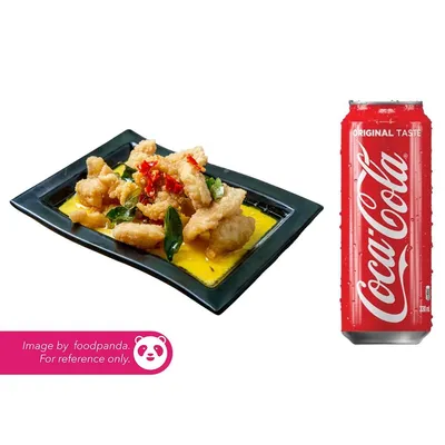 Set Creamy Butter Fish Fillet Rice + Coca-Cola - Pak Cik Wong Group Menu