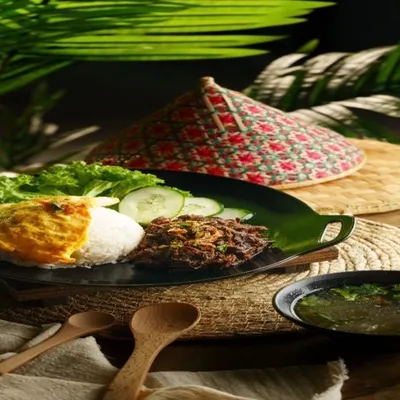 Set Daging Dendeng - Ayam Gepuk Ganteng Menu