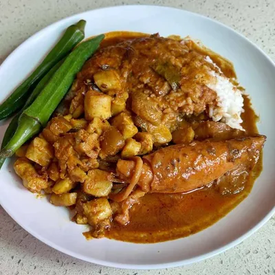 Set G - Nasi Sotong Kari Set - Hameediyah Menu