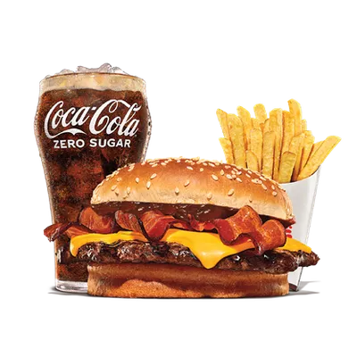 Single BBQ Beefacon Large Meal - Burger King Menu