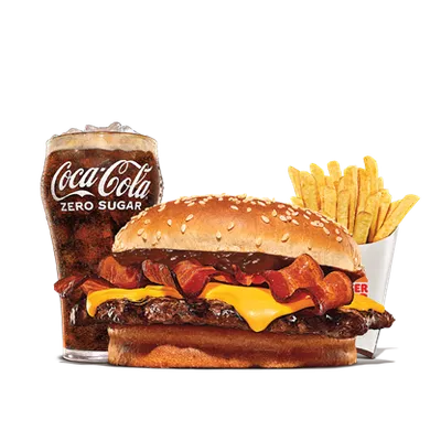 Single BBQ Beefacon Medium Meal - Burger King Menu