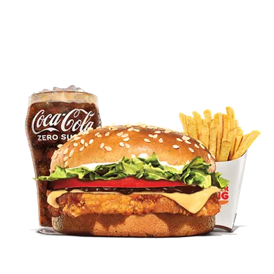 Single BBQ Chicken Medium Meal - Burger King Menu
