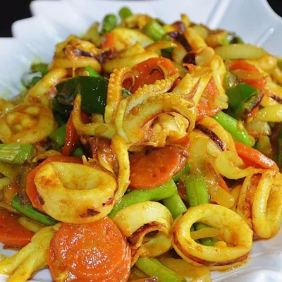 sotong goreng kunyit - Dayana Ala Thai Seafood Menu