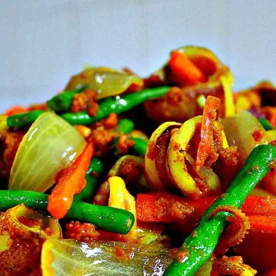 Sotong Goreng Kunyit - Laman Aiman Juara Sup Herbal Menu