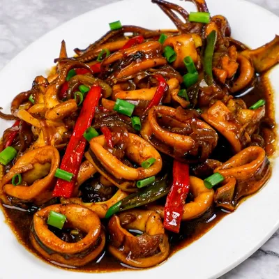 sotong masak 3 rasa - Dayana Ala Thai Seafood Menu