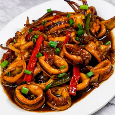 sotong masak black pepper - Dayana Ala Thai Seafood Menu