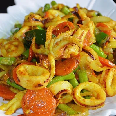 sotong masak halia - Dayana Ala Thai Seafood Menu
