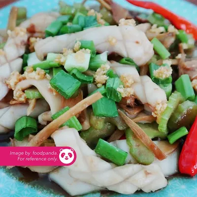 Sotong Masak Halia - Laman Aiman Juara Sup Herbal Menu