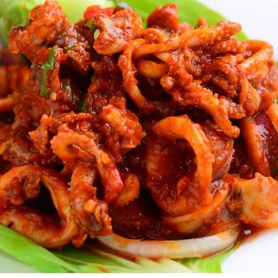 sotong masak merah - Dayana Ala Thai Seafood Menu