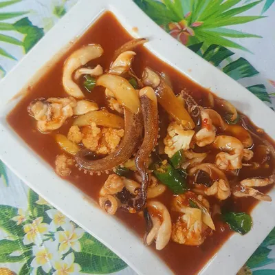 Sotong Pedas - Eddy & Pak Mod Tomyam Seafood Menu