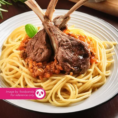 Spaghetti Bolognese Lamb Chop - Warung Santai Meru Menu